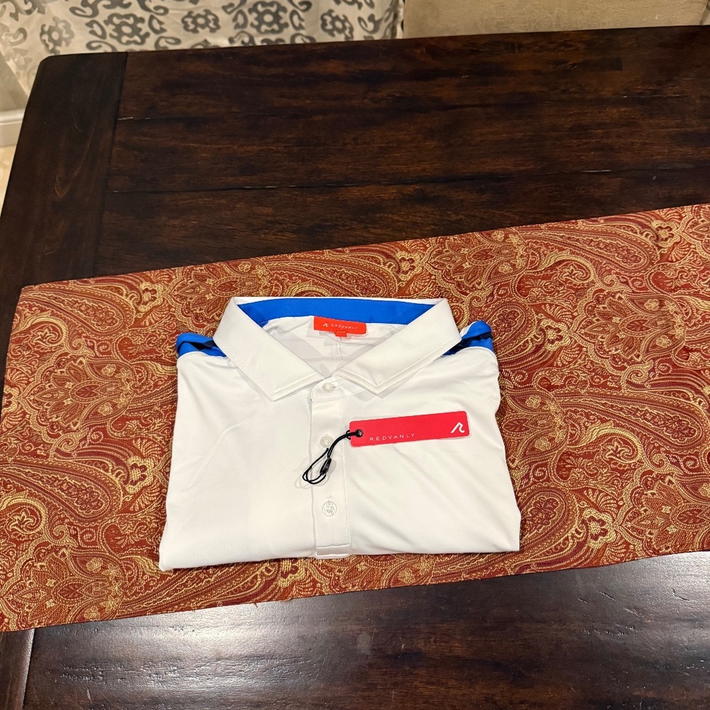 Redvanly Men’s XXL Sevigne Bright White Performance Polo MSRP $110